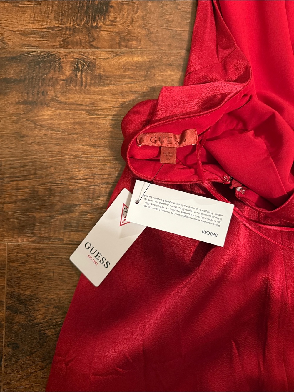 Red Halter Mini Dress - Picture 4 of 6